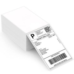 100 4″x6″ Fanfold Direct Thermal Shipping Barcode Labels for Zebra&Rollo Printer