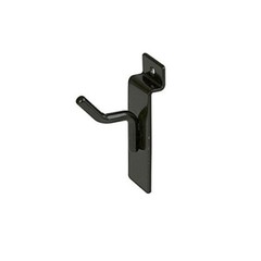 Slatwall Hooks: 1″, 2″, 4″, 6″, 8″, 10″, 12″ – Black, White, Chrome – FREE SHIP!