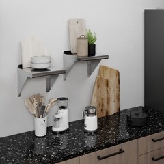 12 in. x 12 in. Stainless Steel Wall Shelf