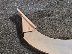 Box Blade 19.5-inch Ripper Shank 4 Hole Box Scraper Shank, Gray