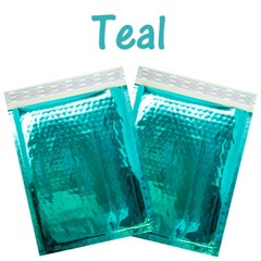 8.5×12 Holographic, Pink, Teal METALLIC BUBBLE MAILERS, Poly Padded Envelopes!