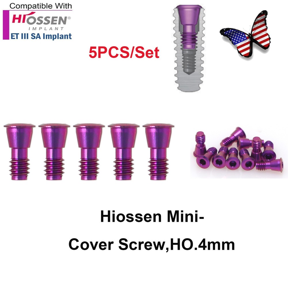 US 5P/k Dental Healing Abutment & Closure Cap Fit Nobel Straumann Hiossen Osstem