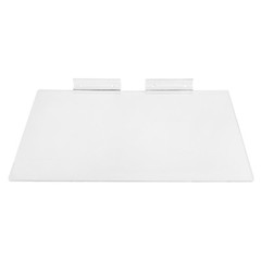 4 Pc Slatwall 12” x 6” Flat Styrene Clear Shoe Shelf Acrylic Display Fixture