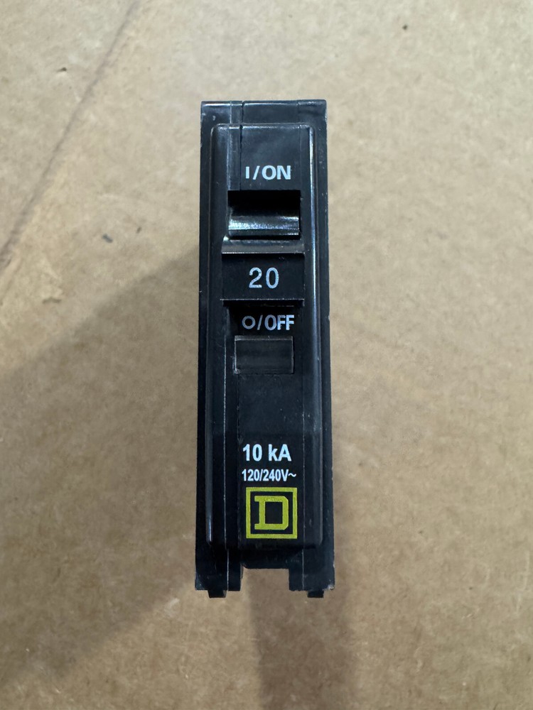 Square D QOB120 Bolt-On Circuit Breaker 1P 20A 120/240V New with Free Shipping
