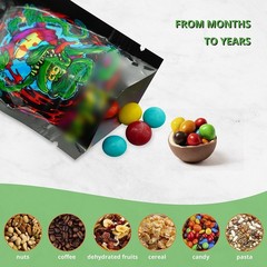 20 Styles Assorted Mix 100 PCS 1G Mylar Bags Holographic Resealable Foil Pouches