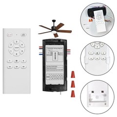 Black White Remote Control Ceiling Fan Kit 1 Set DC Output Ceiling Fan Receiver！