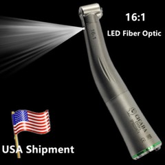 CICADA Display LED Dental Electric Motor + 1:1 1:5 16:1 Handpiece Contra Angle