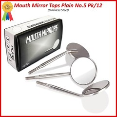12Pcs Dental Premium Mouth Mirror heads Size #5 Mirrors Dentistry Instruments