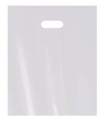 White Merchandise Plastic Shopping Bags – 100 Pack 9″ x 12″ with 1.5 mil Thick