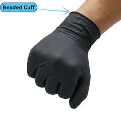 1000 Pieces Black Nitrile Exam Powder-Free Disposable Gloves Medium 6 MIL