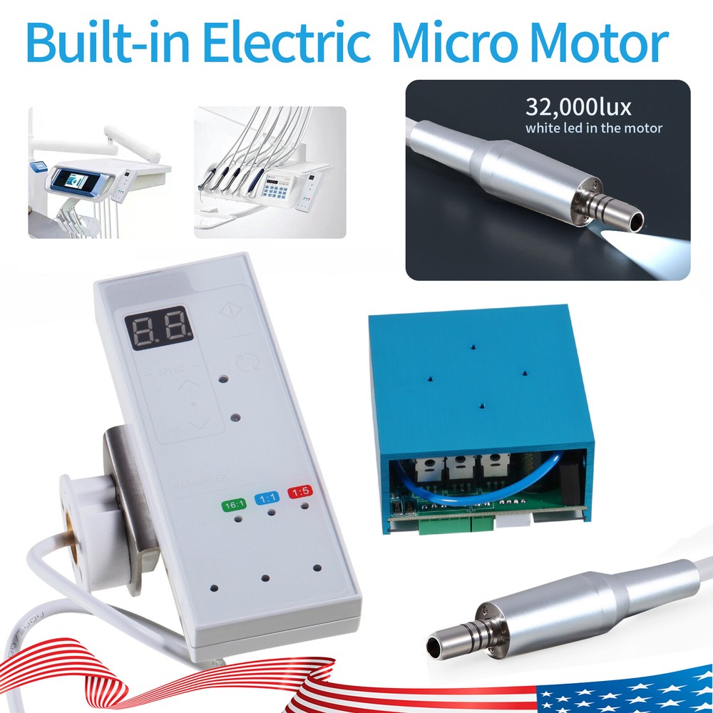 Dental NEW LED Electric Micro Motor NEW/ 1:5 LED Contra Angle Handpiece
