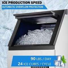 Built-in Commercial Ice Maker Stainless Steel Bar Restaurant Ice Cube Machine