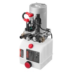 VEVOR 4 Quart Hydraulic Power Unit DC 12V Double Acting Hydraulic Pump White