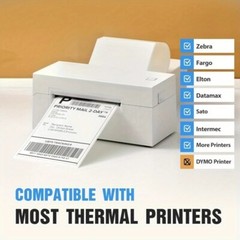 500Pack 500 4×6 Thermal Shipping Labels Foldable Any Prints Thermal LabelmPaper