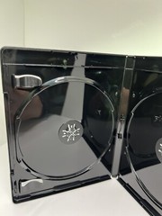 5 PCS NEW 12mm Double Blu-Ray DVD Case, Embossed Blu-Ray Logo, Black,YH28-12MM