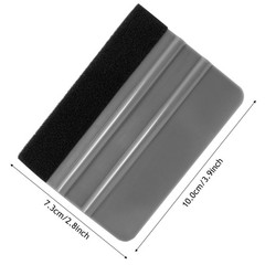 100 PCS Felt Squeegee for Vinyl – Flexible Plastic Squeegee with Fabric Felt …