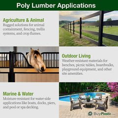 BuyPlastic Tangent Poly Lumber – Antique Mahogany, 2×6 (1.5″ x 5.5″), 72″ L