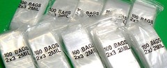 1000 Reclosable 2 mil Clear Bags 2×3 Poly Resealable 2″ x 3″ Baggies 1,000