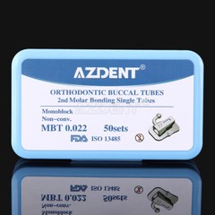 AZDENT Dental Orthodontic Buccal Tubes 1st 2nd Molar Tube Roth MBT 022 Bondable