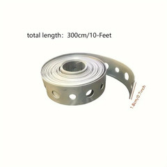 1pc Galvanized Steel Perforated Metal Tape Multi-Slot Pipe Support – NEW