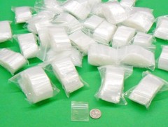3000 Zip Seal 1×1 Bags Reclosable 2mil Slide Lock Small Mini Baggies 1x 1″