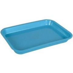 Dental Instrument Flat Setup Trays Size B Neon Blue (10 Trays)