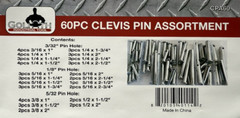 Goliath Industrial 60pc Clevis Pin Assortment Kit ~ CPA60