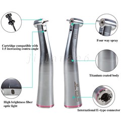 Dental 1:5 LED Contra Angle Increasing Handpiece Fit KaVo NSK Electric Motor USA