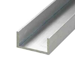 Aluminum U-Channel 8 Feet 1″ Leg x 2″ Base Width x 1-3/4″ Inside x 1/8″ Thick