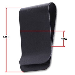 Metal Belt Clips – Model 7 – Powder Coated Holster Belt Clips – Tactical Black