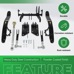 Rear 3 Point Hitch Kit w/The Onan Engine Receiver Hook For John Deere 318 to 430