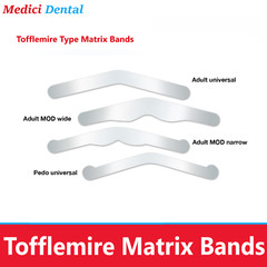 12/144Pc Dental Universal Matrix Bands Tofflemire Stainless Steel 001″ UltraThin