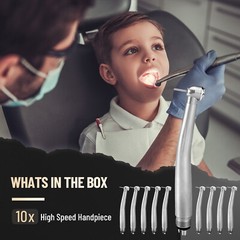 10 Packs NSK Style Dental High Speed Handpiece Push Button 4Hole Air Turbine USA