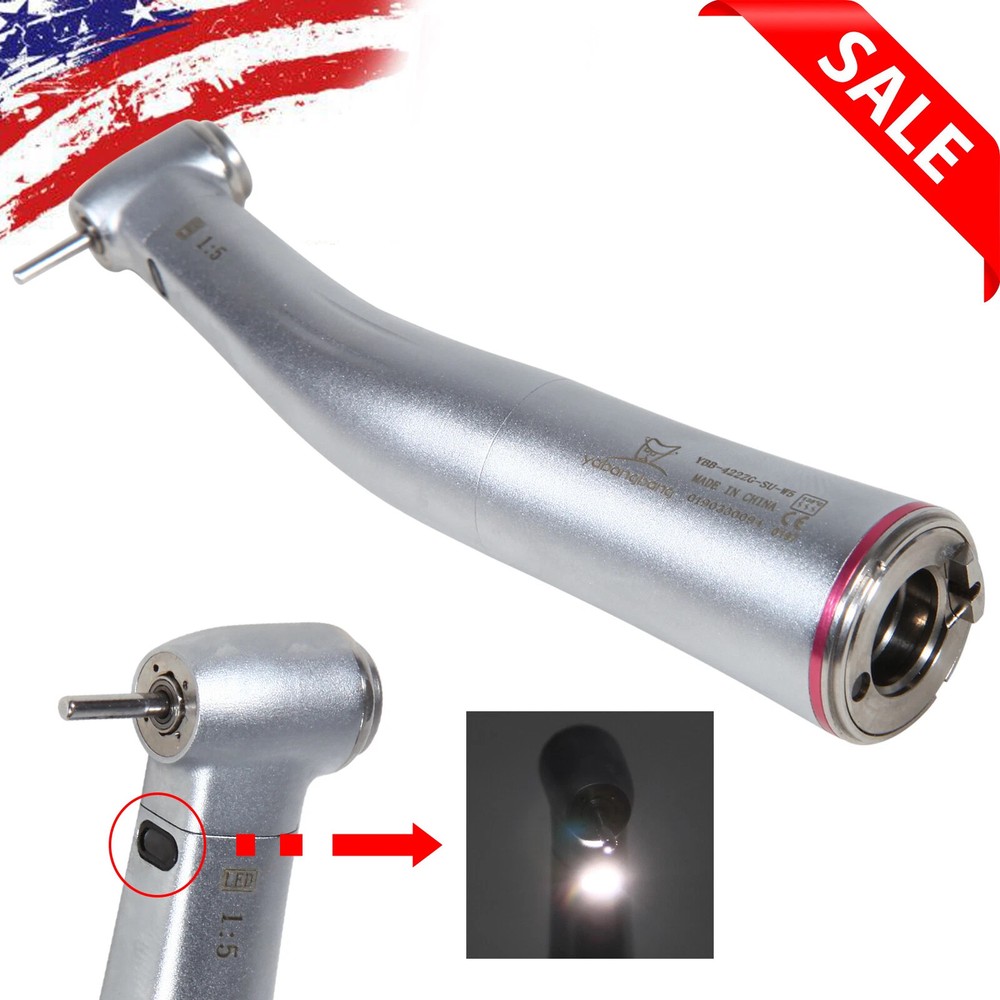 Dental Brushless LED Electric Micro Motor with Water/1:5/1:1 LED Handpiece UPS