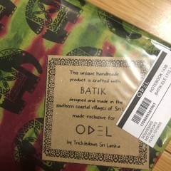 Handmade Batik Notebook Made In Southern Villages Coastal￼￼ Sri Lanka ￼Elephant