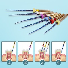 AZDENT Dental Endo Rotary Files X-Pro Gold Taper SX-F3 NITI Root Canal Files