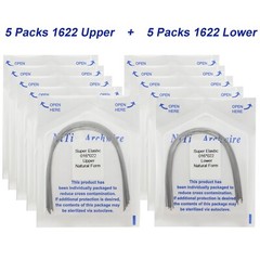 100Pcs Dental Orthodontic Arch Wire Stainless Steel NiTi Ovoid Natural 014 16X22