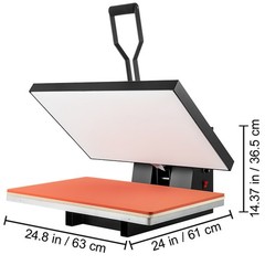 VEVOR Heat Press Machine 16″ x 24″ Clamshell Sublimation Printer for T-shirt