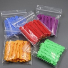 45 Color Dental Elastic Ligature Ties Rubber Power Bands for Orthodontic Braces