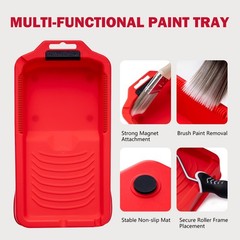 13Pcs Mini 4-Inch Paint Roller Kit Microfiber Rollers Tray Liners Trim Touch-Ups