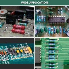 500 Pieces 1/2 Watt Resistor Kit Assortment in Compartmentalized Storage Box