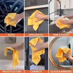 HDX Easy Tear Microfiber Cloth Roll 12 in. x 12 in. 50-Count