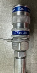 INTERCABLE FPI70S Foot Operated Hydraulic Pump, 700bar W. Pressure Gauge,3M Hose