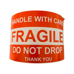 3×5 FRAGILE DO NOT DROP Shipping 1 Roll of 500 Labels