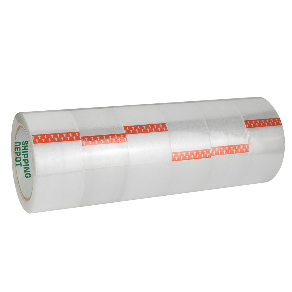 Shipping Depot Clear Packing Carton Sealing Tape in 3″ or 2″ in 1.6mil or 2mil