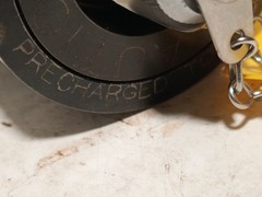 Vektek 10-1018-04 accumulator, 1500 PSI nitrogen precharged as shown