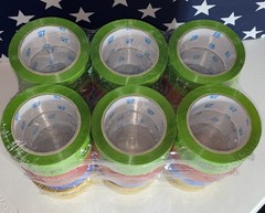 2″ x 75 yards Official eBay Branded Packaging Tape 24 ROLLS Blue Red Green Gold