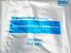 100 Reloc Zippit Bags 2mil Clear Poly 7×7 Reclosable Zip Seal Lock Bag 7″ Square