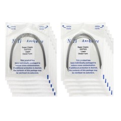 Dental Orthodontic Arch Wires Niti Stainless Steel Ovoid Natural Form 100pcs U/L