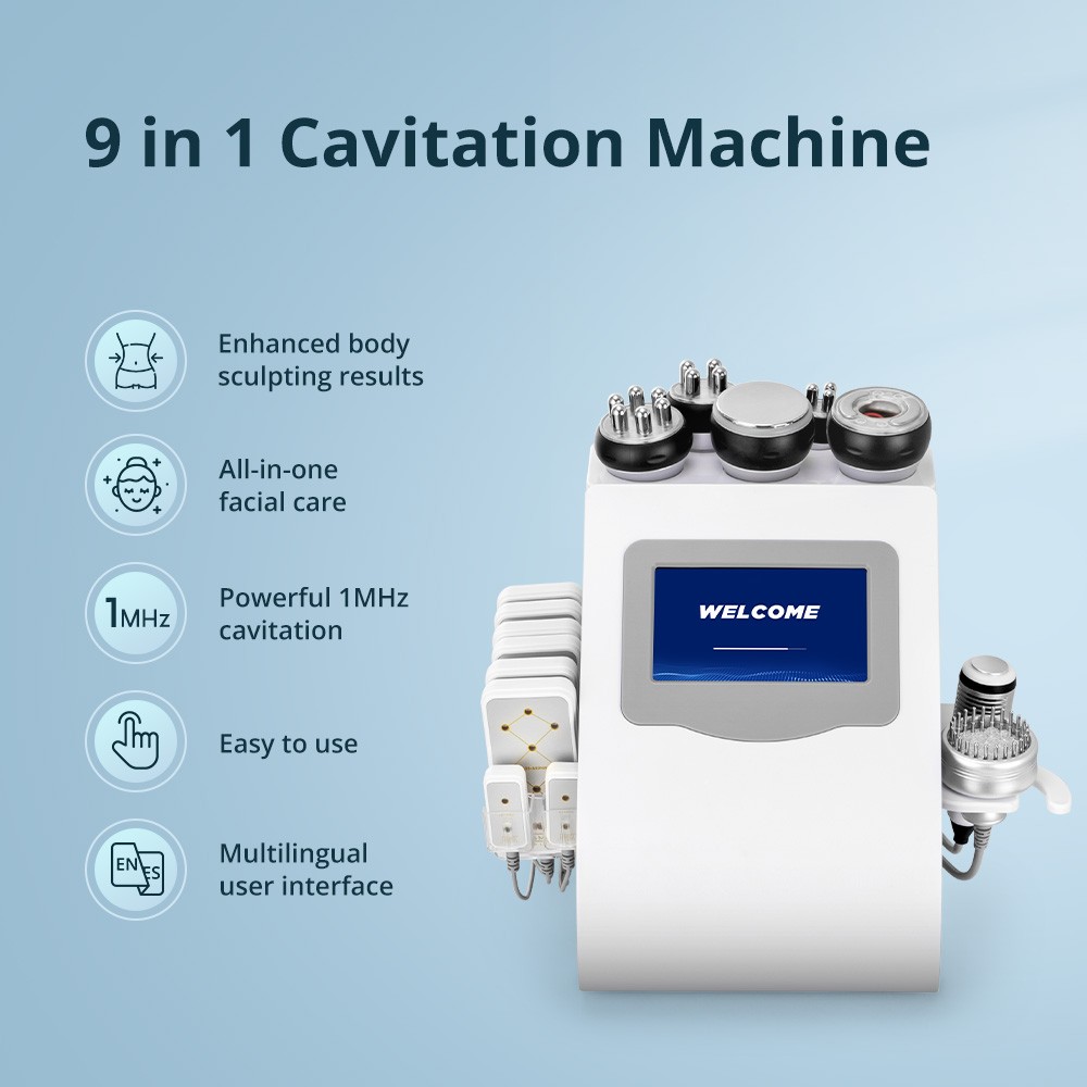 9 in 1 Beauty Machine for Body Massage Facial Skin Care Skin Lifting Weight Log
